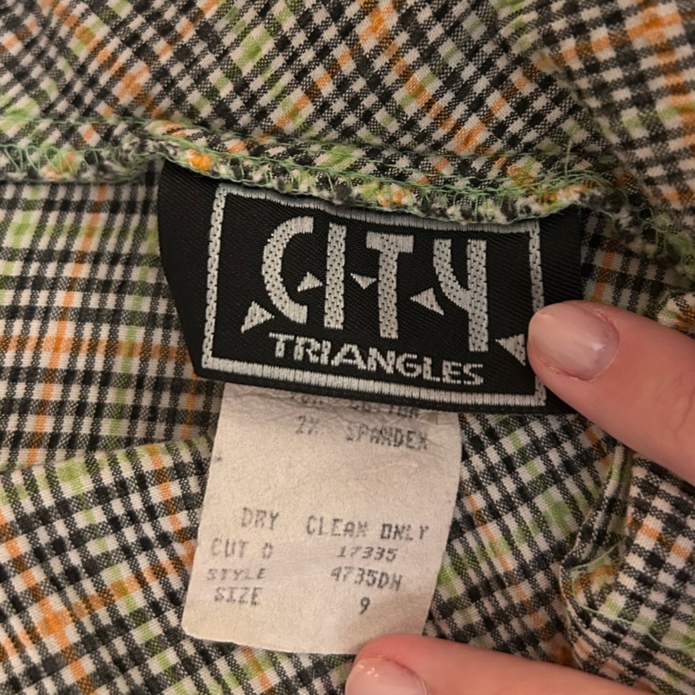 City Triangles Multicolor Checkered Mini Dress - image 3